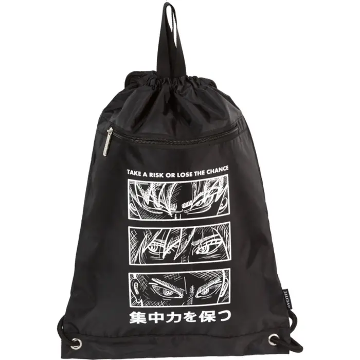 Мешок для обуви с карманом, 460x330мм, deVENTE  Мешок для обуви с карманом, 460x330мм, deVENTE "Fearless", с ручками, универсальный