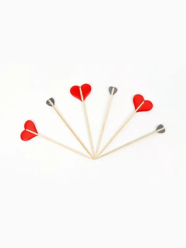 Шпажки "Сердечки" (набор 6 шт)