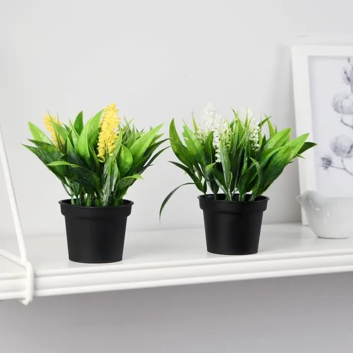 Искусственный цветок в горшке &laquo;Аллиум люкс&raquo;, 7&times;12 см, МИКС