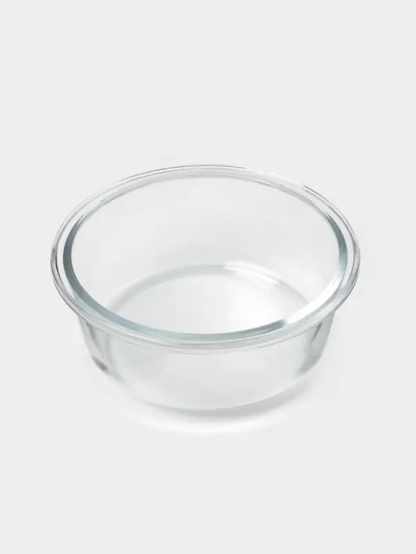 Контейнер для хранения продуктов Доляна Cook and Freeze, 370 мл, 13.5&times;6 см, с крышкой, жаропрочное стекло, МИКС
