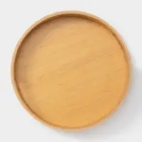 Поднос с ручками Striata, d=30 см, бамбук