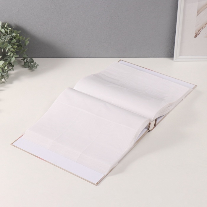 Фотоальбом на 800 фото 10х15 см Фотоальбом на 800 фото 10х15 см "Розовый шик" в коробке золотая обводка 5,5х30,5х33,5 см