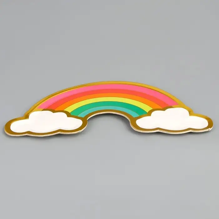 Тарелка одноразовая бумажная «Радуга» Тарелка одноразовая бумажная «Радуга»