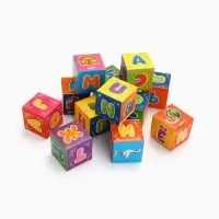 Кубики &laquo;Азбука&raquo;, по методике Монтессори, 12 шт., 3+