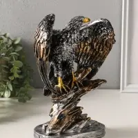 Фигура полистоун &laquo;Орёл на камне расправил крылья&raquo;, 25&times;19 см