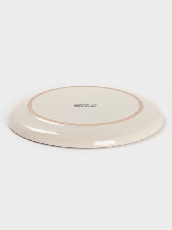 Тарелка Доляна «Альпийский крем», d=20.5, керамика, белая Тарелка Доляна «Альпийский крем», d=20.5, керамика, белая