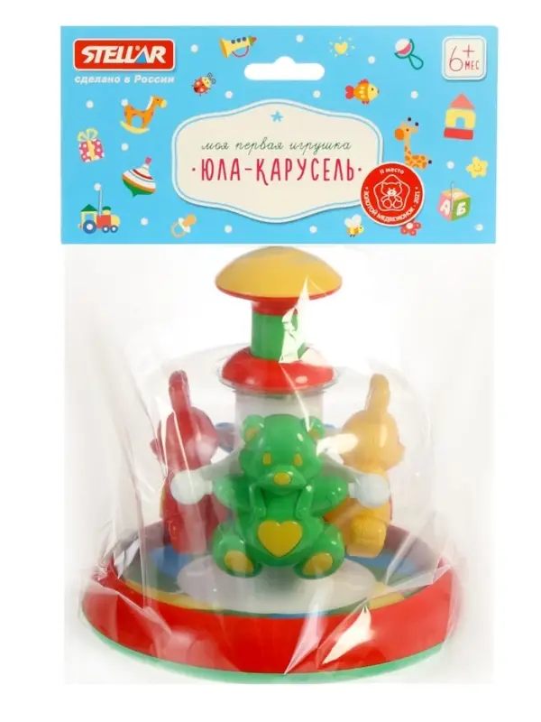 Юла-карусель STELLAR &laquo;Лесная сказка&raquo;, МИКС