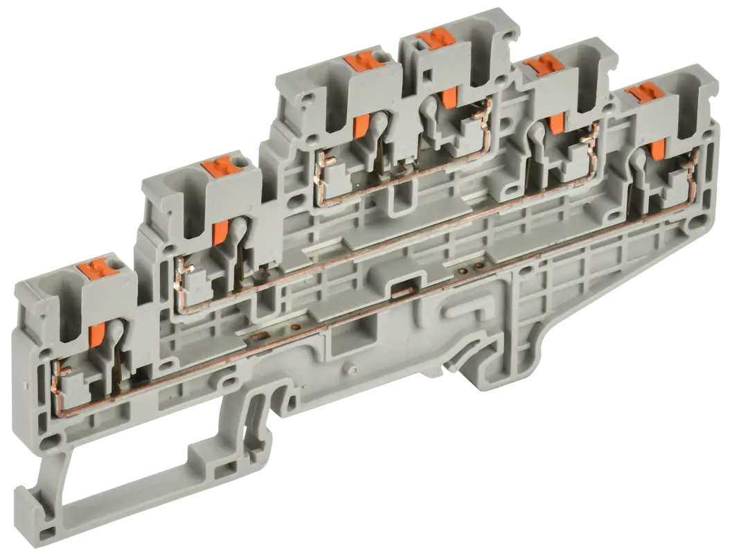 ARMAFIX Клемма пружинная Push-in CP-ML 3 ур. 2,5мм2 серая IEK