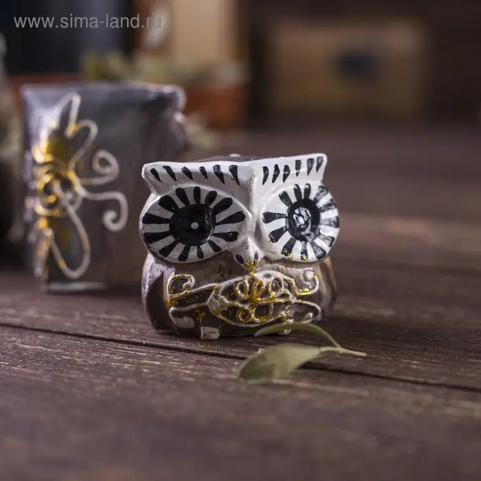 Сувенирный набор дерево Сувенирный набор дерево "Совы с узором" 6х14х7 см