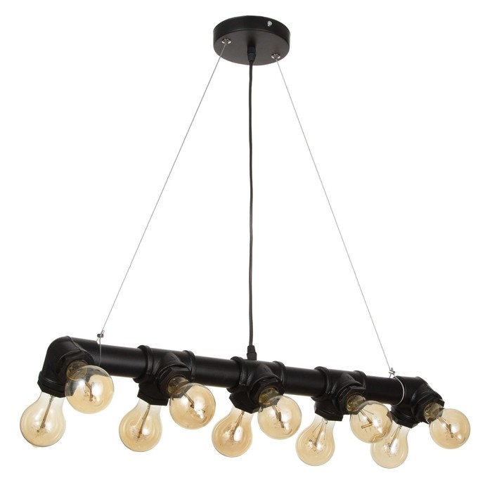 Светильник "Тубо" 10хЕ27 40Вт черный 7х5х7-127см BayerLux