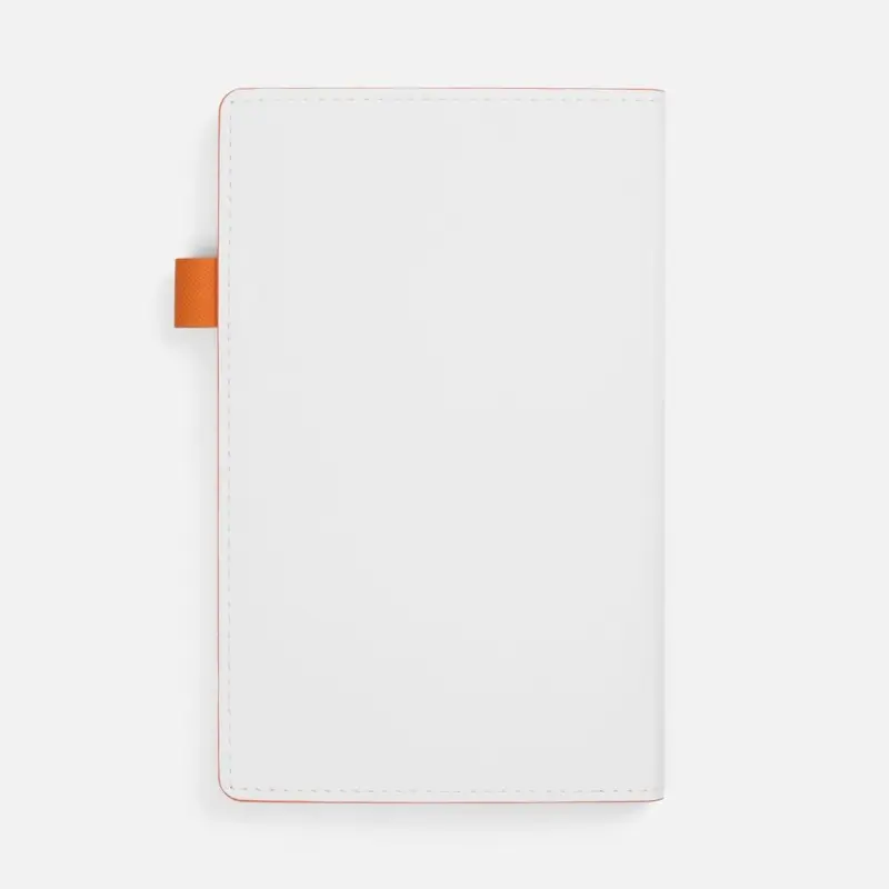 Ежедневник White Shall, недатированный, бело-оранжевый Ежедневник White Shall, недатированный, бело-оранжевый