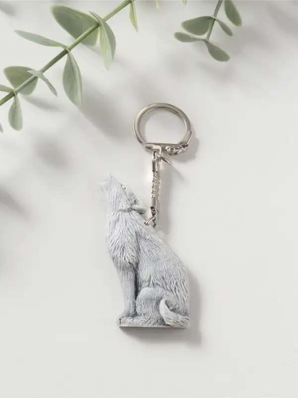 Брелок "Волк воет" (барельеф), 6см