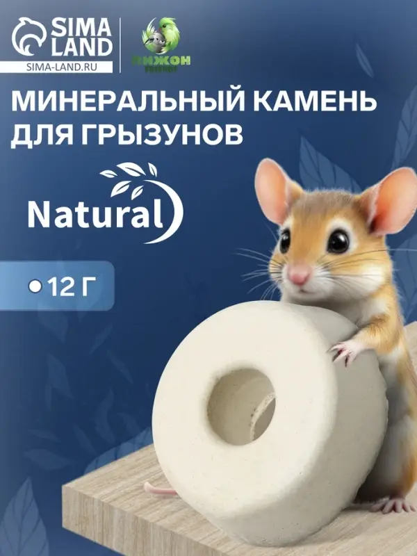 Минеральный камень Минеральный камень "Пижон" для грызунов, 12 г