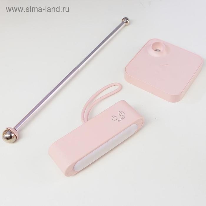 Лампа настольная 1670/1 LED 5Вт 2 режима 3000К 6000К USB АКБ розовый 13х10,4х34 см RISALUX