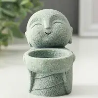 Подсвечник песчаник "Маленький монах" d=4 см 6х9х8,5 см Подсвечник песчаник "Маленький монах" d=4 см 6х9х8,5 см