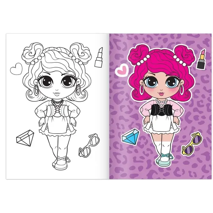 Раскраска &laquo;WOW Girls. Модный показ&raquo;, формат А5, 12 стр.