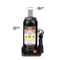 Домкрат гидравлический AVS HJ-B8T, 8т, 200-405мм. с клапаном (сумка, ремкомплект)