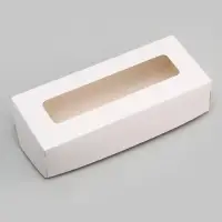 Коробка складная, белый, 17 х 7 х 4 см, 0,5 л