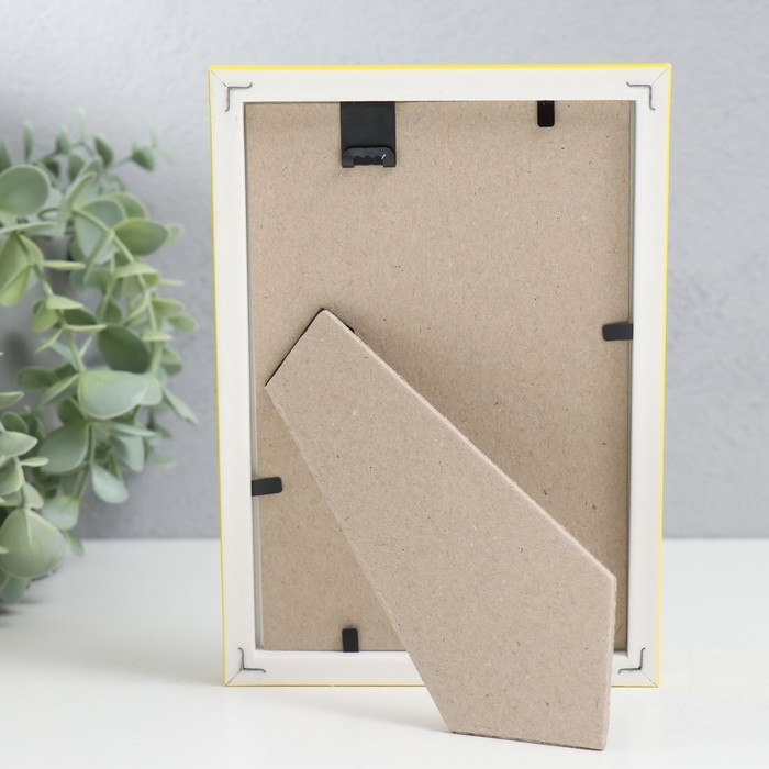 Фоторамка пластик Фоторамка пластик "Радуга" 10х15 см, жёлтый