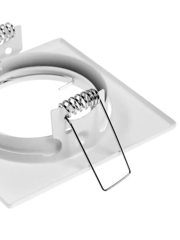 Светильник встраиваемый под лампу MR-16, поворотный, квадратный, металлический, белый