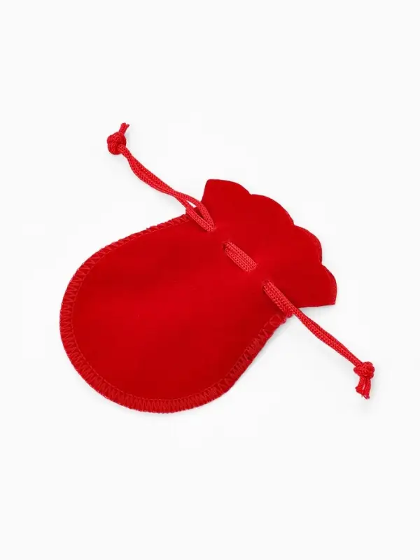 Набор мешочков бархатных 100 шт., 7&times;9 см, красный