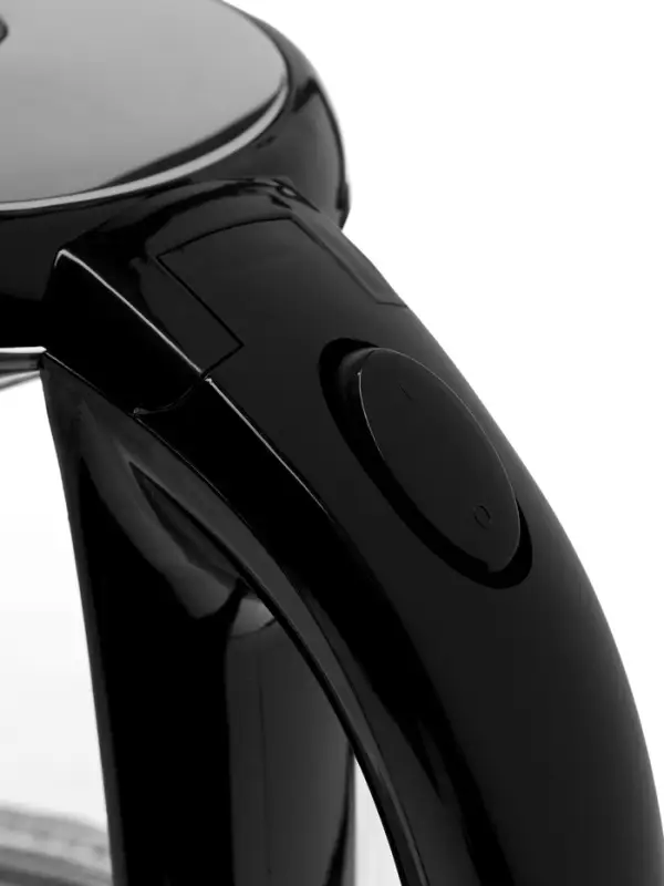 Чайник электрический Luazon LSK-1802, стекло, 1.8 л, 1500 Вт, подсветка, черно-стальной