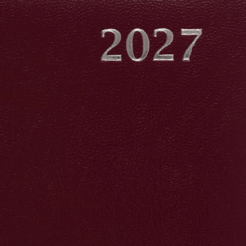 Ежедневник датированный 2027 Attache А5 168л 138x213мм балакрон бордо
