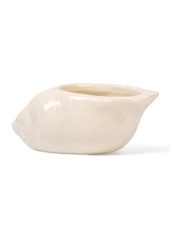 Декоративный горшок для цветов &laquo;Ракушка&raquo;, керамический, белый, набор 6 шт.