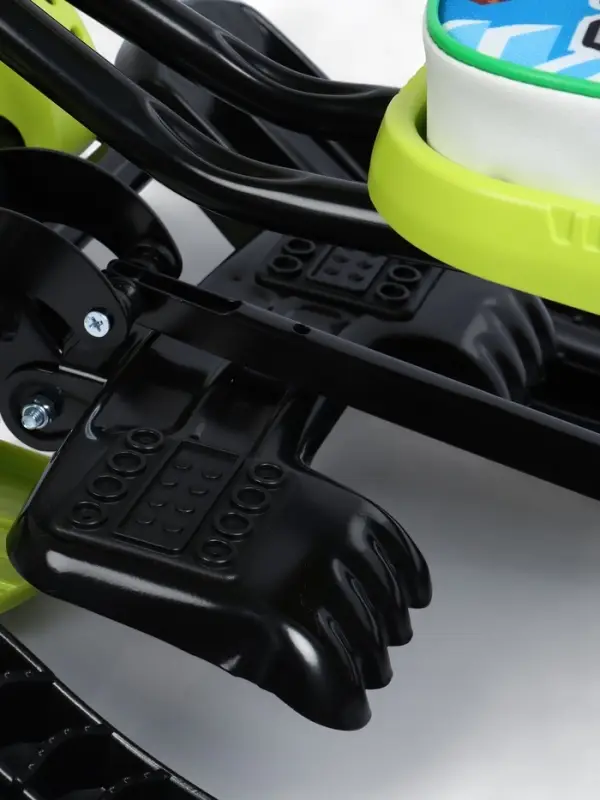 Снегокат «Пиксели», с родительской ручкой, со спинкой, зелёный, ТС6-СЛ/ПК Snow Cat Снегокат «Пиксели», с родительской ручкой, со спинкой, зелёный, ТС6-СЛ/ПК Snow Cat