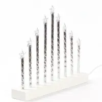 Фигура светодиодная "Рождественские звездочки" 5,4х26,5х24 см, 9 свечей LED мод. LN146