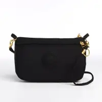 Сумка женская кросс-боди на молнии, 18&times;6.5&times;12 см, однотонная, чёрная