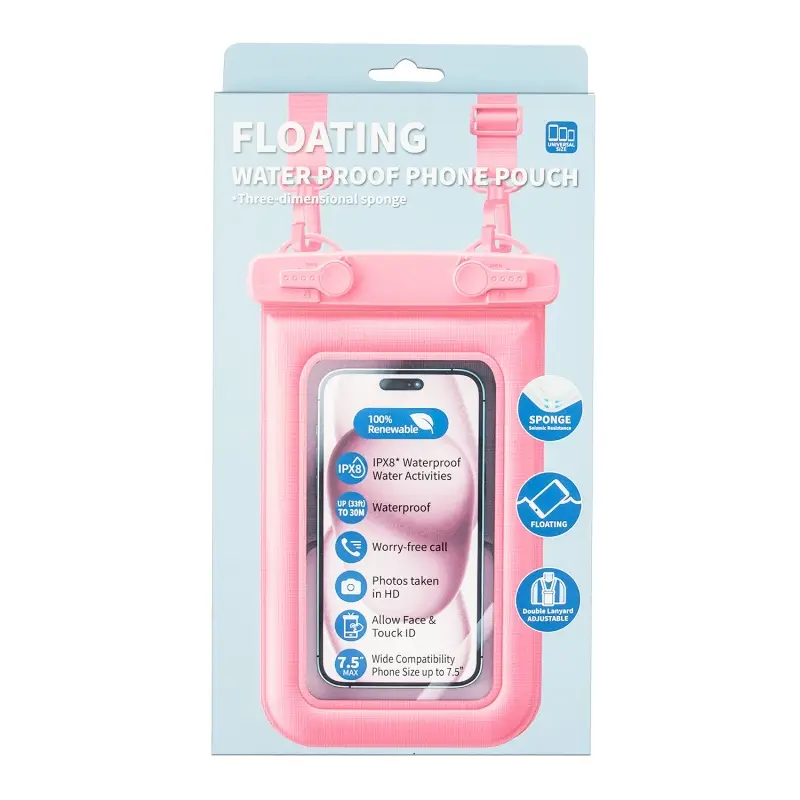 Чехол влагоустойчивый  6,9" розовый