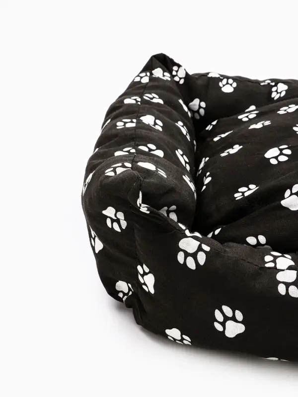 Лежанка для животных &laquo;Пухлик&raquo;, 68&times;52&times;16 см, чёрная