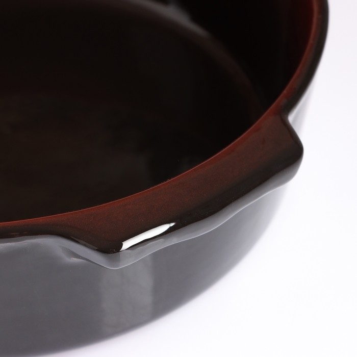 Емкость для запекания Емкость для запекания "Десерт большая" 2,25л / 25,5х8см, мак на черном