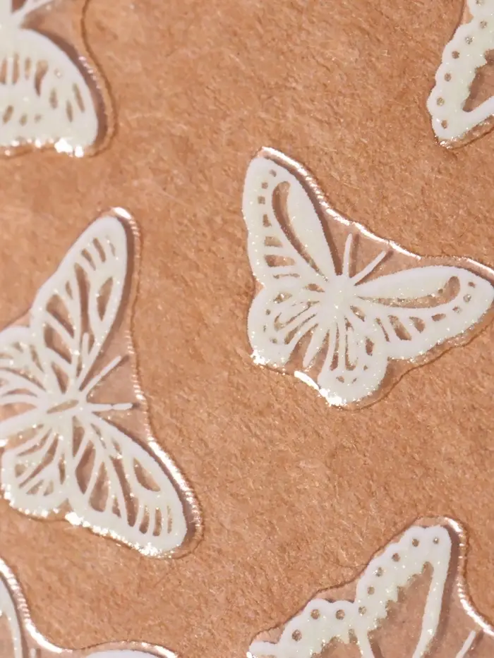 Наклейки для ногтей &laquo;Бабочки&raquo;, флуоресцентные, белые