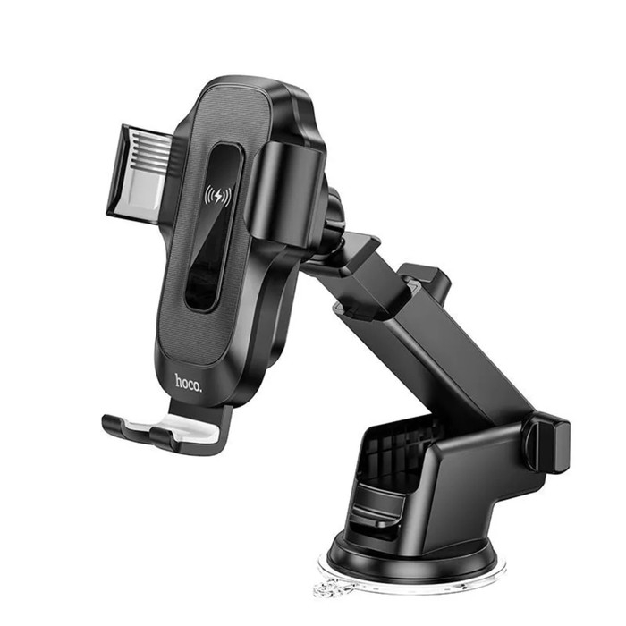 Автомобильный держатель Hoco HW3, беспроводная зарядка, 15 Вт, для 4.5-7.0 дюймов, чёрный Автомобильный держатель Hoco HW3, беспроводная зарядка, 15 Вт, для 4.5-7.0 дюймов, чёрный