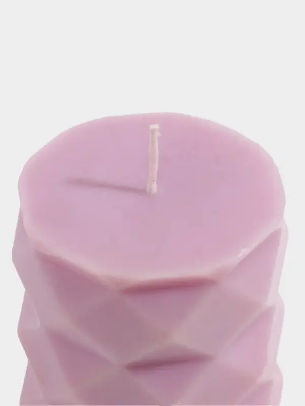 Свеча &laquo;Столб ромбики&raquo;, 6&times;6&times;12 см, соевый воск, МИКС