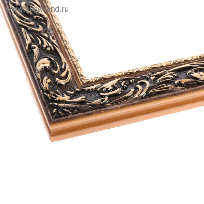 Рама для картин (зеркал) 50 х 60 х 4 см, дерево  Рама для картин (зеркал) 50 х 60 х 4 см, дерево "Версаль", золотая