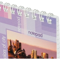 Блокнот на спирали А7 40л.  БИЗНЕС ATTACHE 14с153 клет.