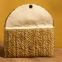 Сумка клатч плетёная из сиграсса 26х16х3 см, цв. бежевый Сумка клатч плетёная из сиграсса 26х16х3 см, цв. бежевый