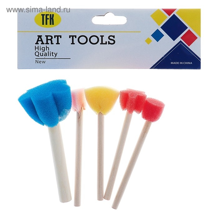 Набор кистей - спонжей, 5 штук Набор кистей - спонжей, 5 штук