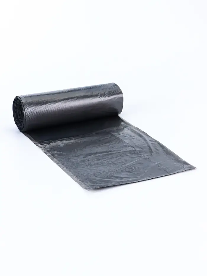 Мешки для мусора 120 л, 12 мкм, ПНД, в рулоне 30 шт., чёрные