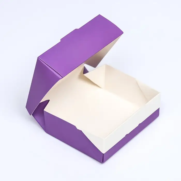 Контейнер на вынос, сиреневый, 10×8×3.5 см