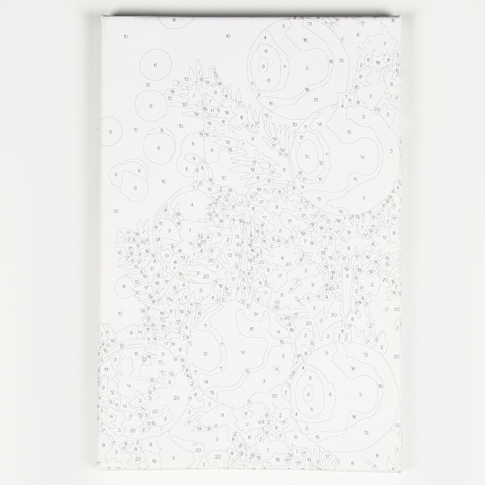 Картина по номерам на новый год на холсте с подрамником и поталью «Ёлочные украшения», 20 х 30 см Картина по номерам на новый год на холсте с подрамником и поталью «Ёлочные украшения», 20 х 30 см