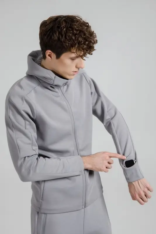 Куртка с капюшоном унисекс Begi, серая, размер M Куртка с капюшоном унисекс Begi, серая, размер M