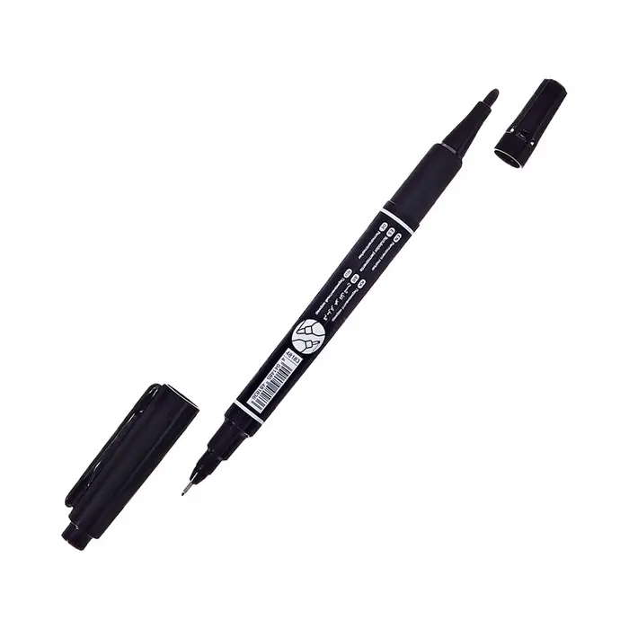 Маркер перманентный ErichKrause Double P-80, двусторонний, чёрный Маркер перманентный ErichKrause Double P-80, двусторонний, чёрный