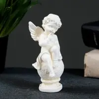 Фигурка гипс &laquo;Ангел на шаре&raquo;, позолота, 11&times;5&times;5 см