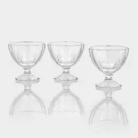 Креманки &laquo;Мальдивы&raquo;, 300 мл, набор 3 шт., стекло, прозрачные