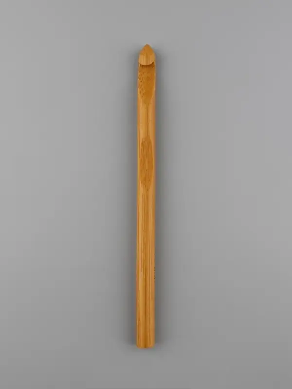 Крючок для вязания, бамбуковый, d=9 мм, 15 см