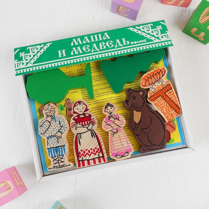 Конструктор «Сказки. Маша и медведь», 17 деталей Конструктор «Сказки. Маша и медведь», 17 деталей